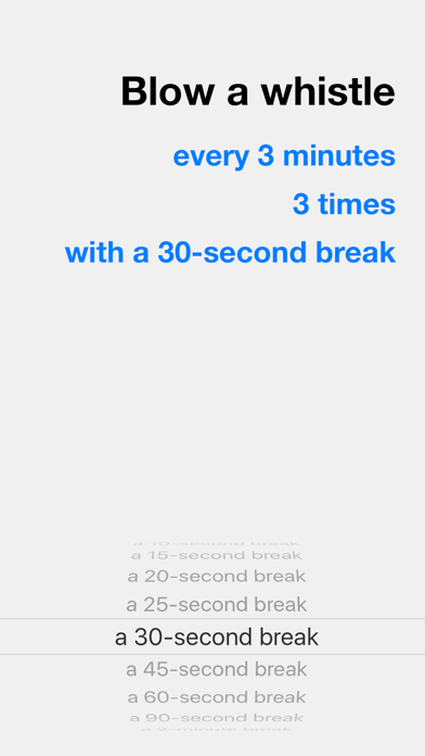 Whistle Timer screenshot