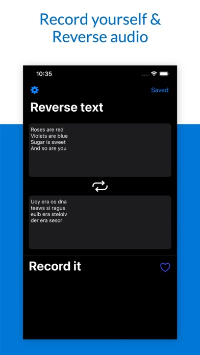 Reverse Audio Recorder screenshot