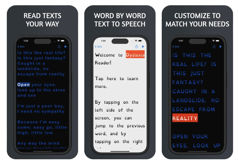 Apps for dyslexia